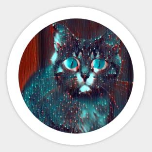 Cheerful mycat, revolution for cats Sticker